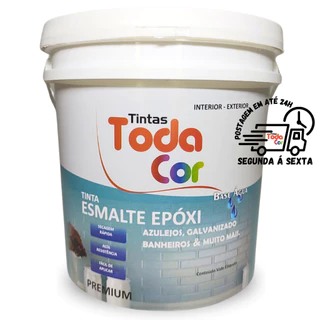 Tinta Esmalte Epóxi Base Água Antimofo Para Banheiros, Cozinhas e Azulejos 3,6L