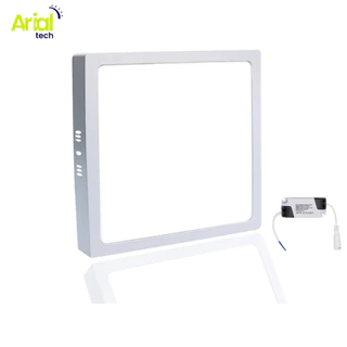 Luminaria Plafon 18w Led Sobrepor Quadrado Branco Quente