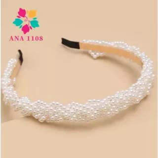 KIT 6 pcs Estiloso e lindo Tiara Faux Pearl Decor Aro de cabelo de decoração de pérolas do falso
