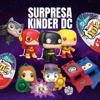 Kinder Joy DC Comics Funko - Bonecos Miniaturas
