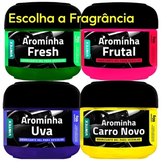 AROMATIZANTE GEL 60g Carro Novo/ Uva/ Frutal/ Fresh VONIXX / VINTEX