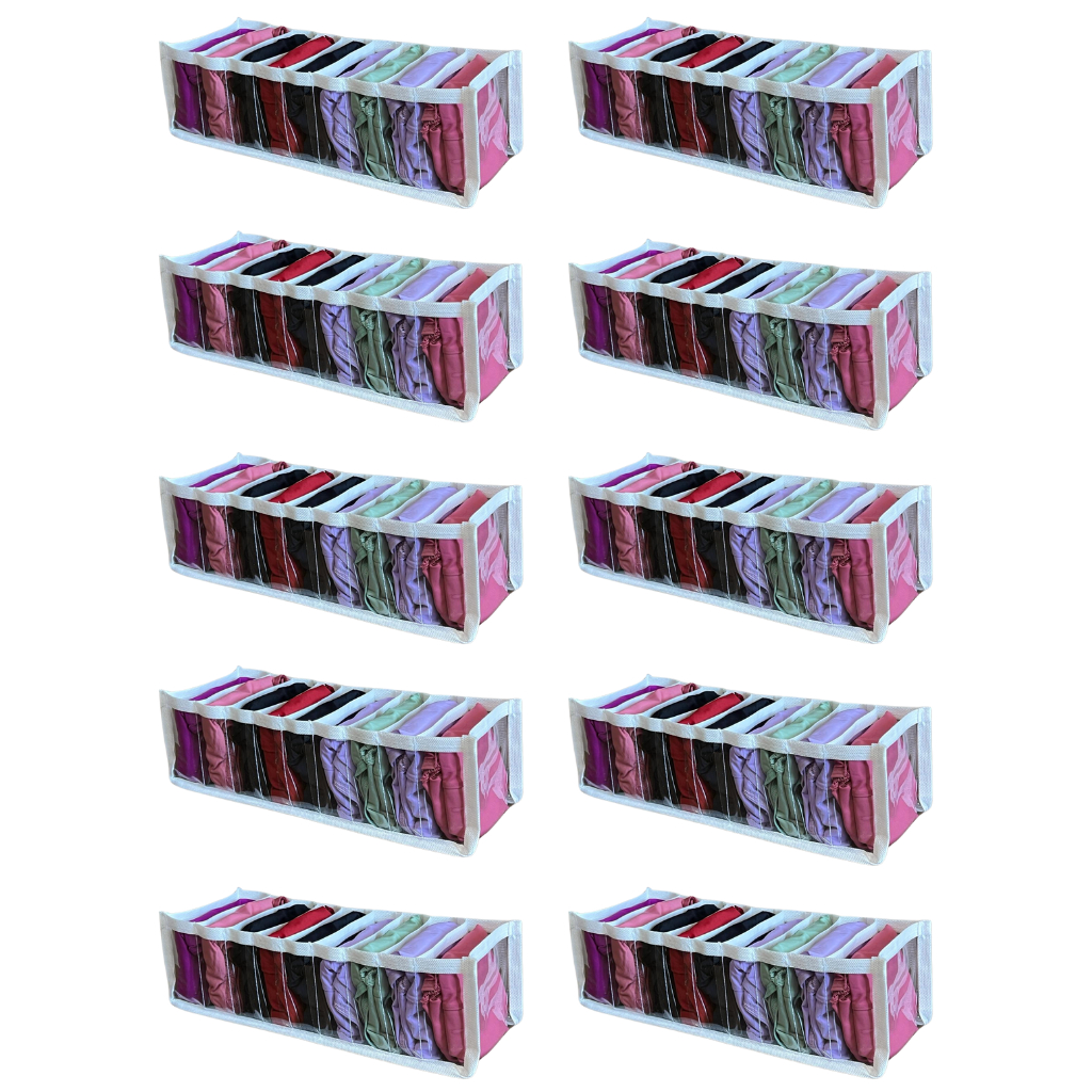 Kit 10 Colmeia Organizadora Bebe Organizador Porta Calcinha P Roupas Gaveta Guarda PP Comeia