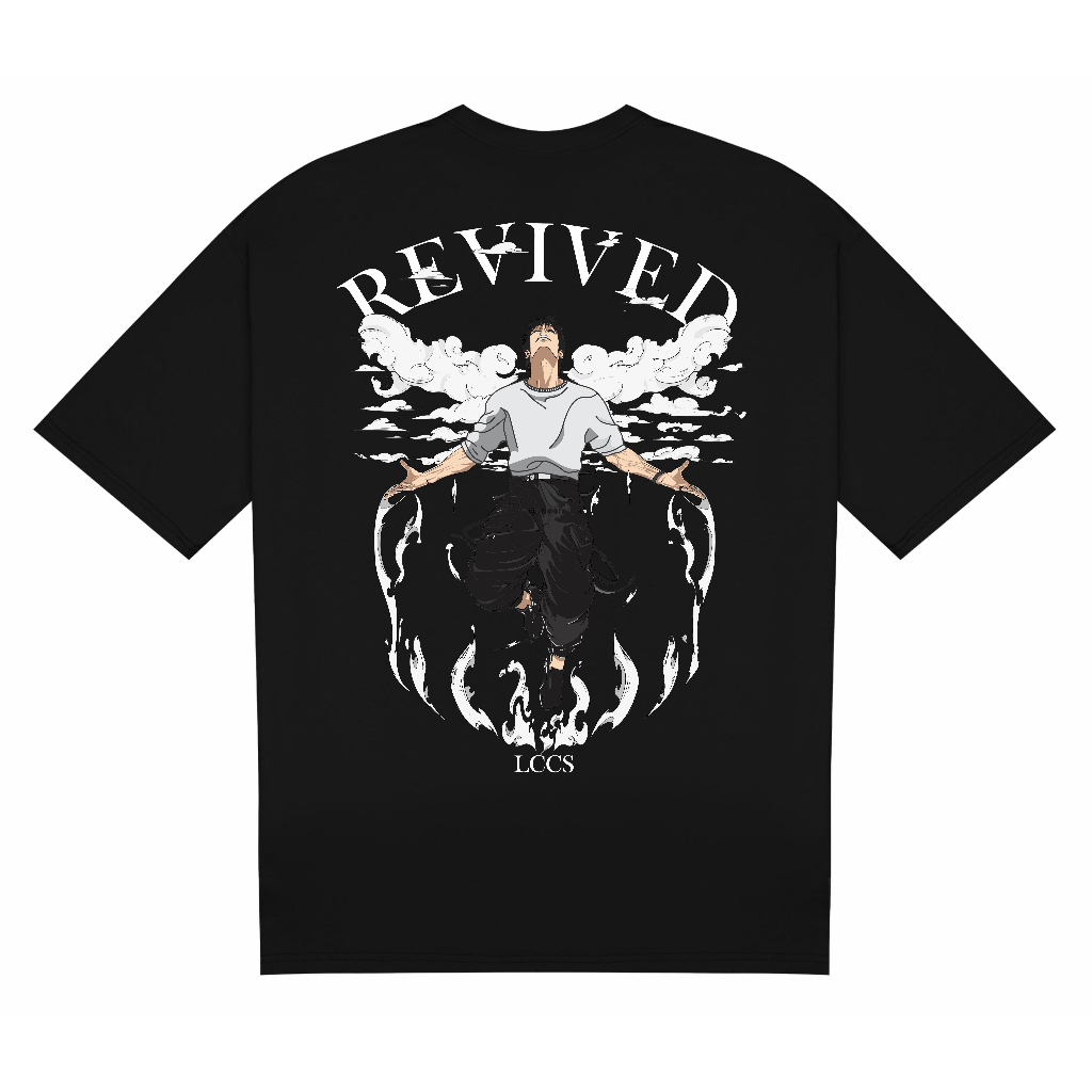 Camiseta Oversized Toji Revived Anime Jujutsu Kaisen behind