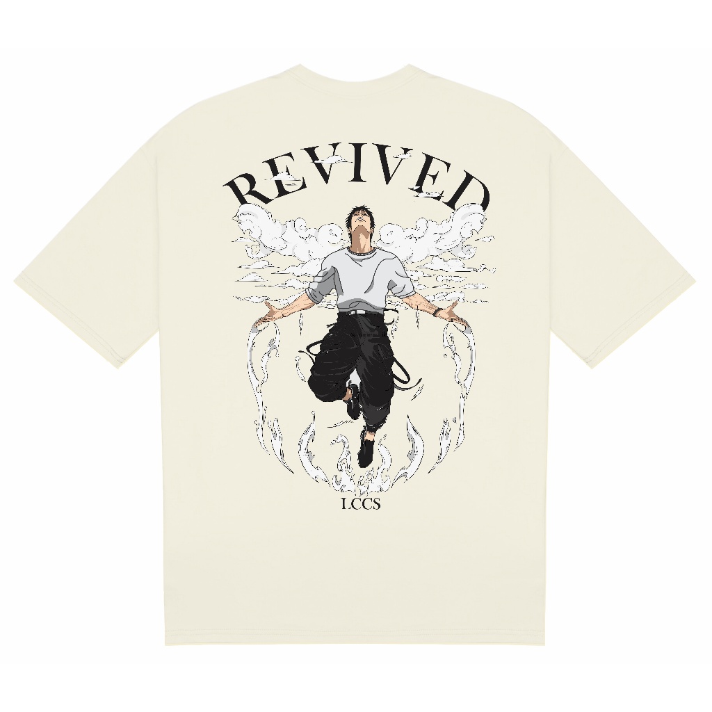 Camiseta Oversized Toji Revived Anime Jujutsu Kaisen behind