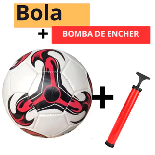 Kit Bola Dute Campo Futsal Oficial + Bomba De Ar Manual Portátil Para Encher Bola Tamanho Oficial