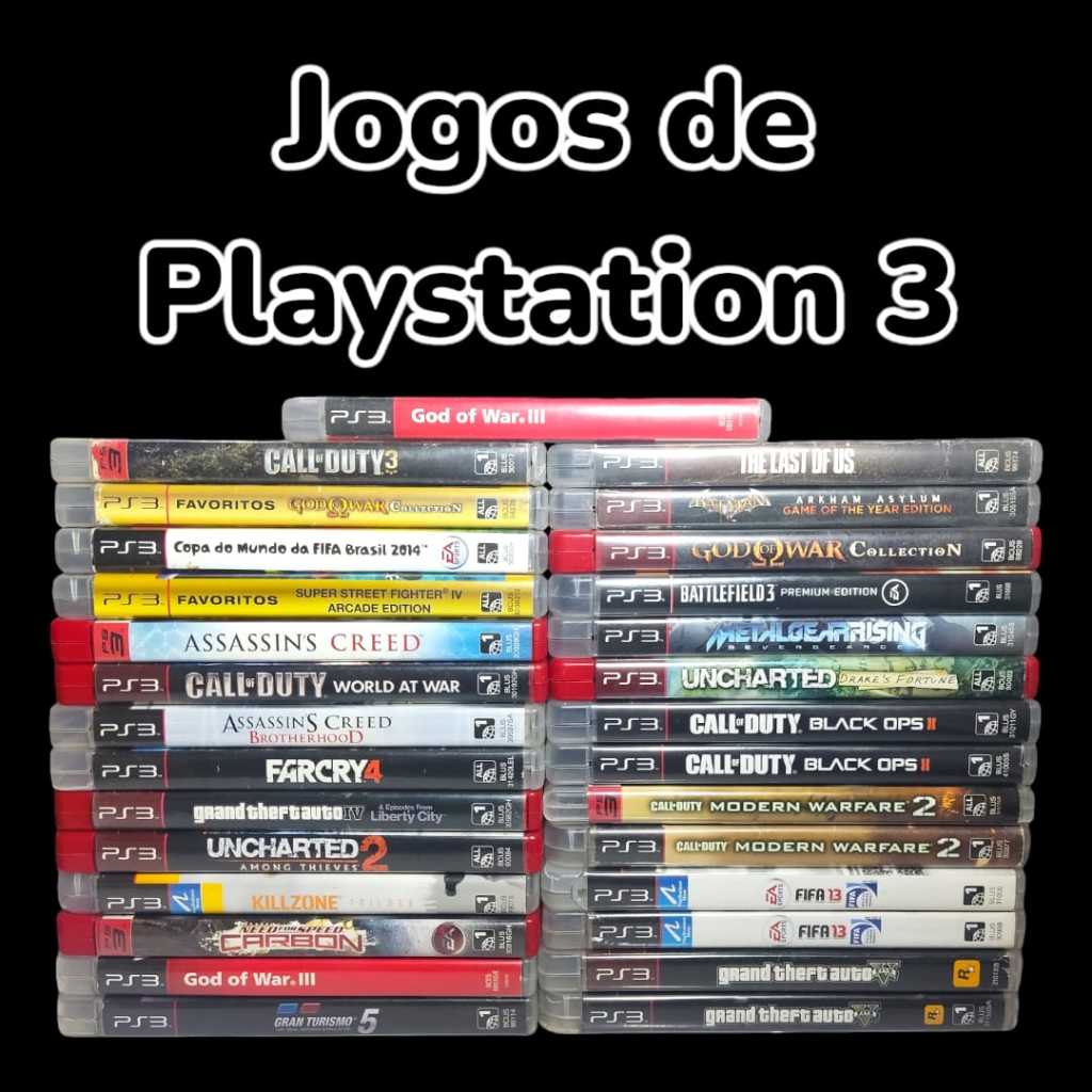 Jogos Playstation 3 PS3 Usados Mídia Física