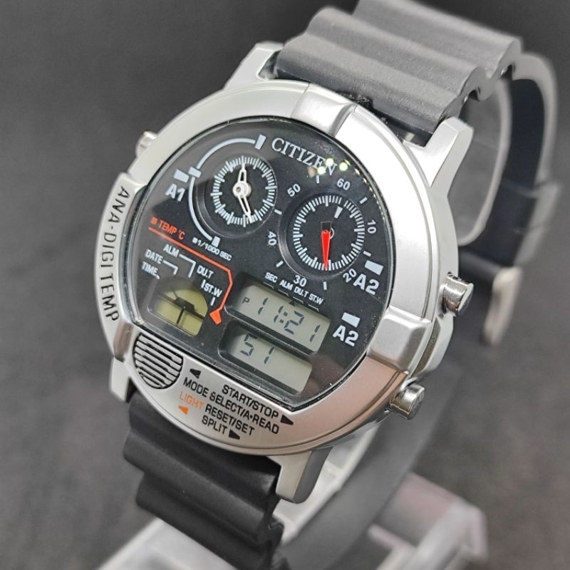 Relógio Citizen Beams Ana Digi Temp Aqualand Chronograph Relógio Citizen Beams Ana Digi Temp Aqualand Chronograph