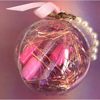 Bola Case brilhante com 6 mini lip gloss e pulseira de pérolas Lip Oil Lip gloss Lip Tint BRB-024 em Oferta na Shopee