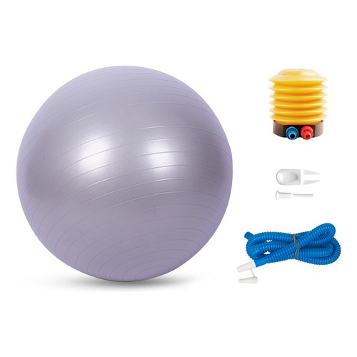 Bola Suiça Pilates Yoga 55CM com Bomba Fisioterapia Abdominal Anti