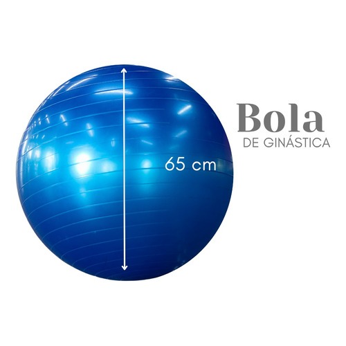 Bola Suiça Pilates Yoga 55CM com Bomba Fisioterapia Abdominal Anti