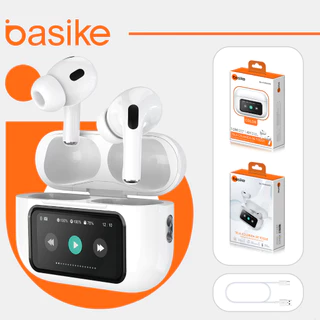 Basike Touch Screen ANC Fones De Ouvido Sem Fio TWS Ruído Cancelando O Fone Bluetooth 5.4