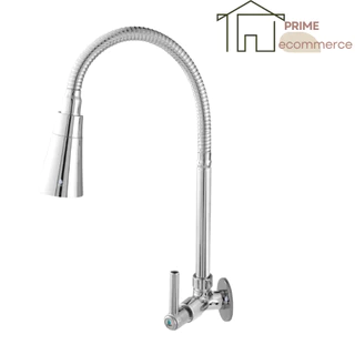 Torneira de Cozinha Parede Gourmet Flexível 2 Jatos 1/4 de Volta