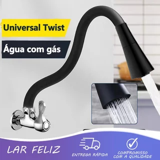 Torneira cozinhaTorneira giratória universal de parede Bica de modo duplo Cabeça de guarda-chuva