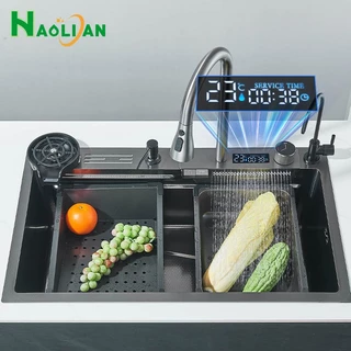 Kit Cuba Para Cozinha Gourmet Completa Pia Aço Inox Com Acessórios E Torneira Gourmet