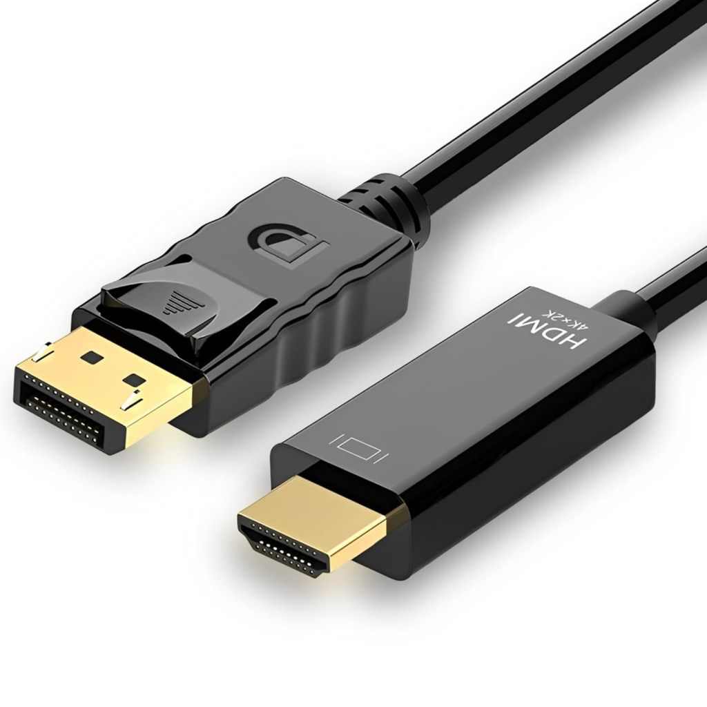 Cabo Displayport Hdmi Adaptador Dp Conversor Macho Hd 1.8Metros