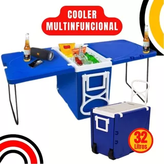 Cooler Multifuncional Super Térmica 32 Litros Casa Praia Multiuso