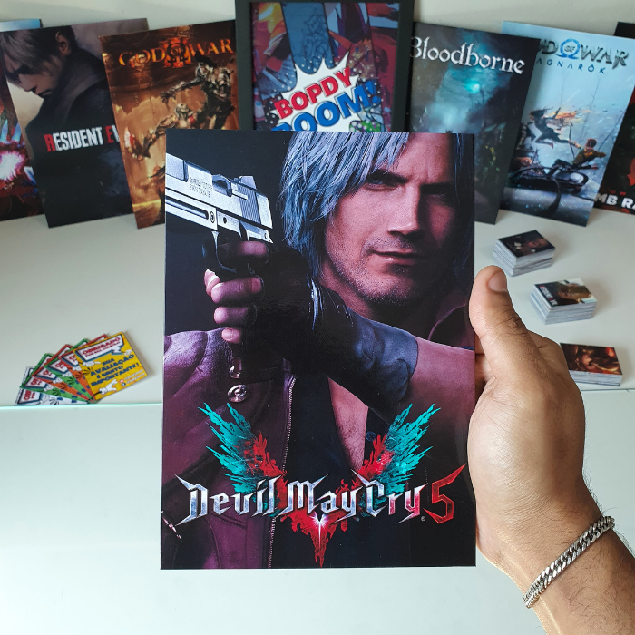 Devil May Cry 5 Placa decorativa mdf quadro decoração presente Jogos / Games / Setup Gamer