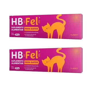 Kit 2un. Suplemento HB Fel para Gatos 70g em Oferta na Shopee