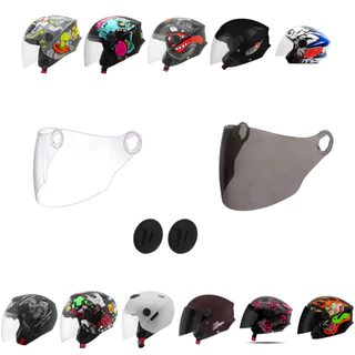 Viseira Para Capacete Pro Tork Compatível com New Liberty 3 Elite Cristal Fume Peças de Reposição