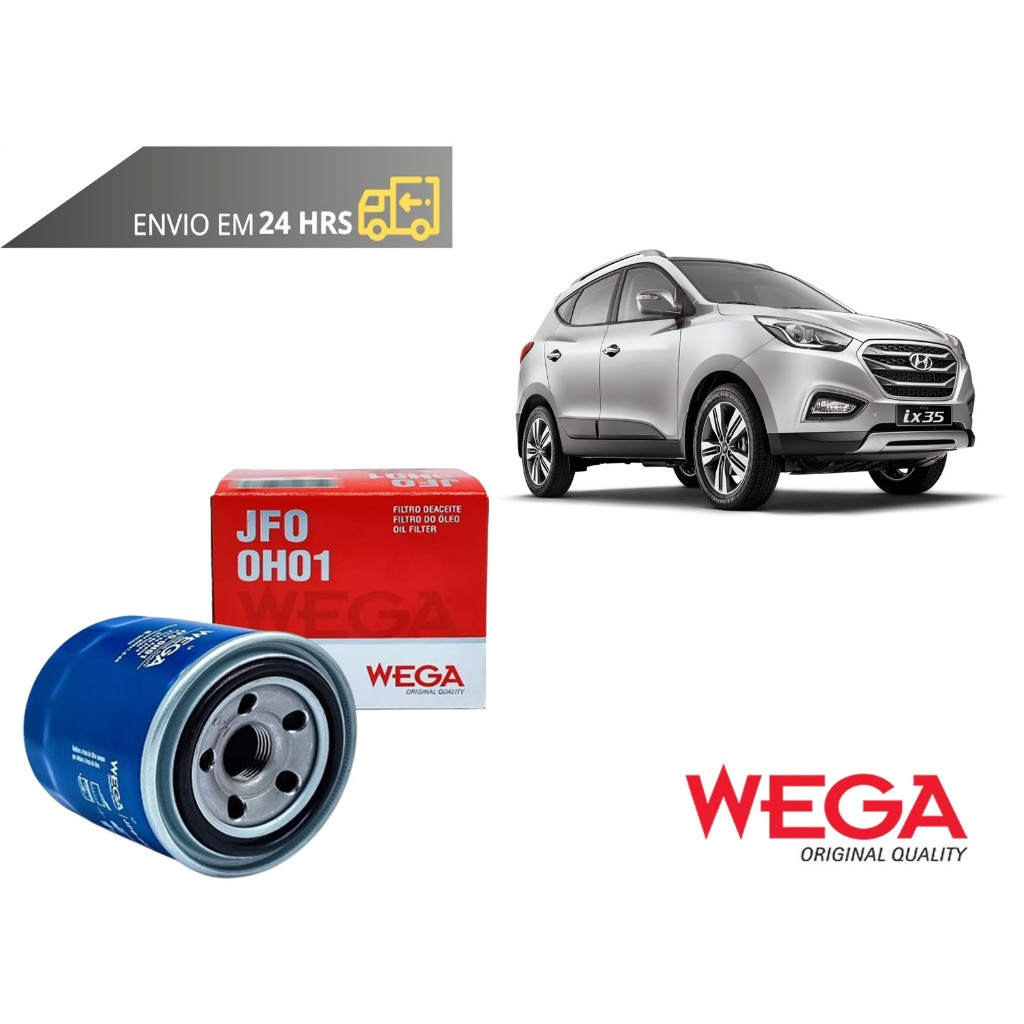 Filtro de Oleo Hyundai Ix35 2.0 de 2010 a 2022 Original Wega | Shopee ...
