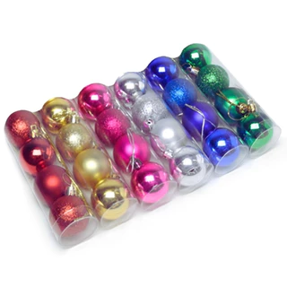 Ornamentos De Bola De Natal 4pcs 7CM Para Decoração De Árvore Diversas Cores Para a Sua Escolha