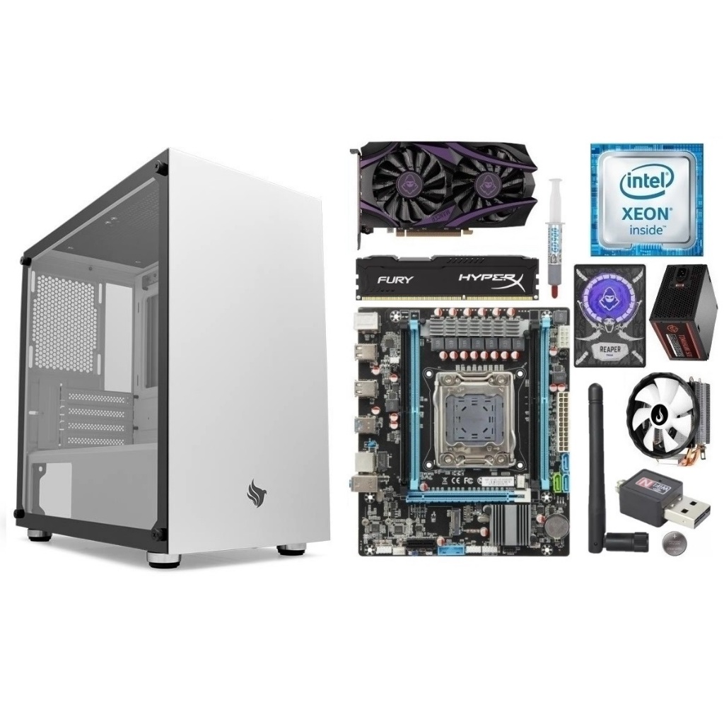 Pc Gamer X99 Xeon E5 2666v3/ 16GB-32GB Ddr4/ RX550 4GB / SSD 240GB