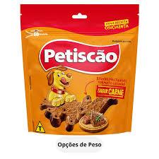 Bifinho Mastigável Carne Petiscão Formato Ossinho Pacote 1 kg ( SUPER MACIO ) em Oferta na Shopee
