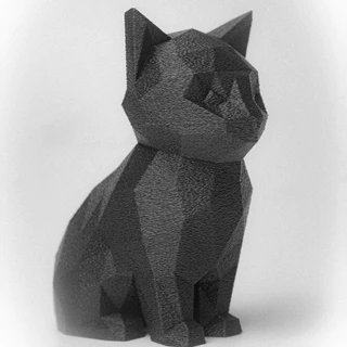 Gato em baixo poligno de luxo para decoração