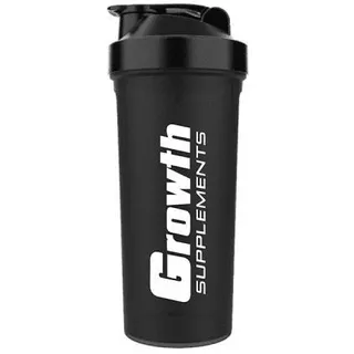 Garrafinha Coqueteleira Fitness Growth Suplementos Preta - 600ml