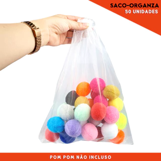 Saco Organza - Saquinho 25x35 Branco C/50 Para Lembrancinha