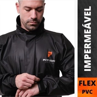 Capa de Chuva Conjunto Completo Pvc Motoqueiro Ciclista Gola em Oferta na Shopee