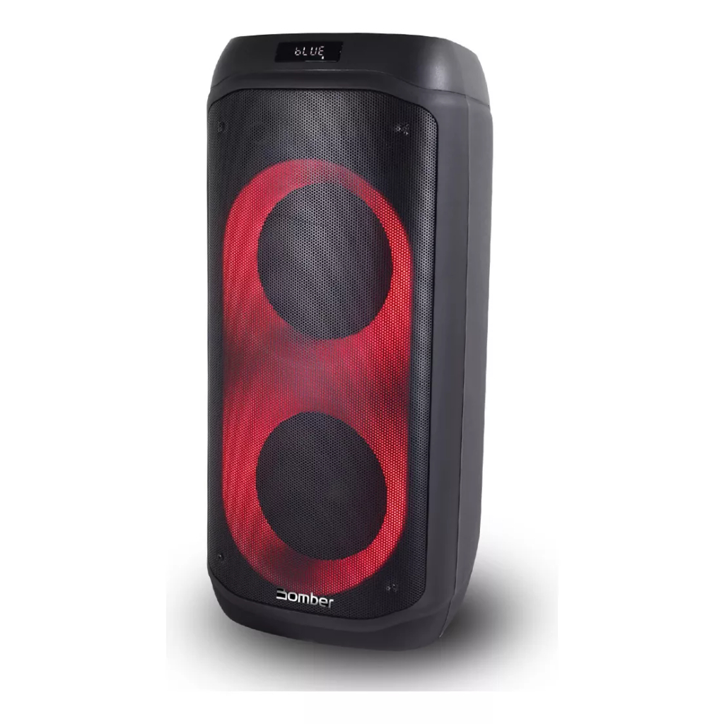 Caixa Som Amplificada Bluetooth Bomber Party 1250 Usb 140rms Cor Preto 110v/240v