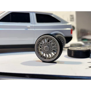 Rodas bbs volkswagen para miniaturas 1/18 gol diverplas