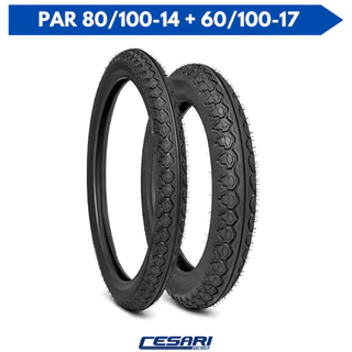 Par Pneu 60/100-17 + 80/100-14 Biz 100 125 Pop 100 110i