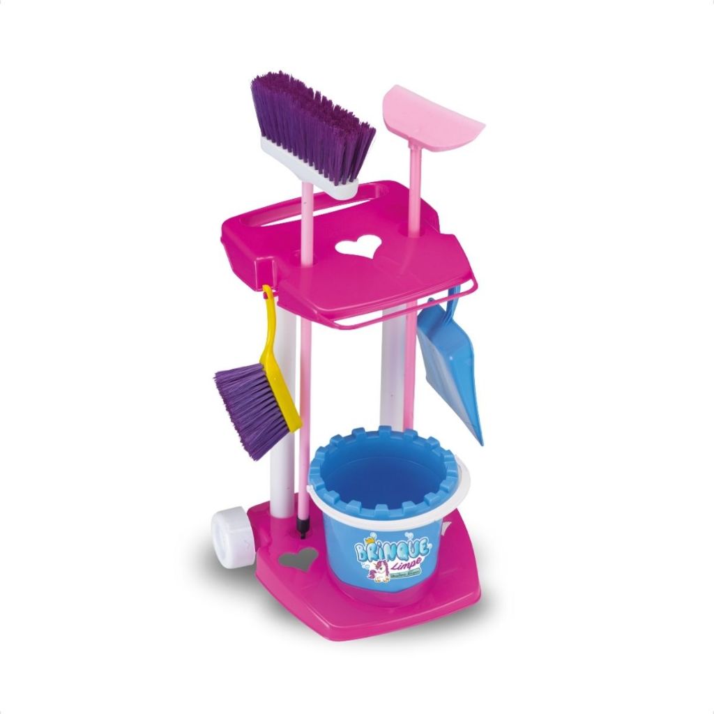 Brinquedo Kit De Limpeza Infantil Master Clean Educativo Unicórnio