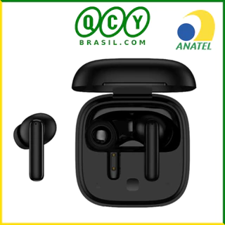 Fone Bluetooth TWS QCY T13 ANC2 Preto Com Cancelamento De Ruido