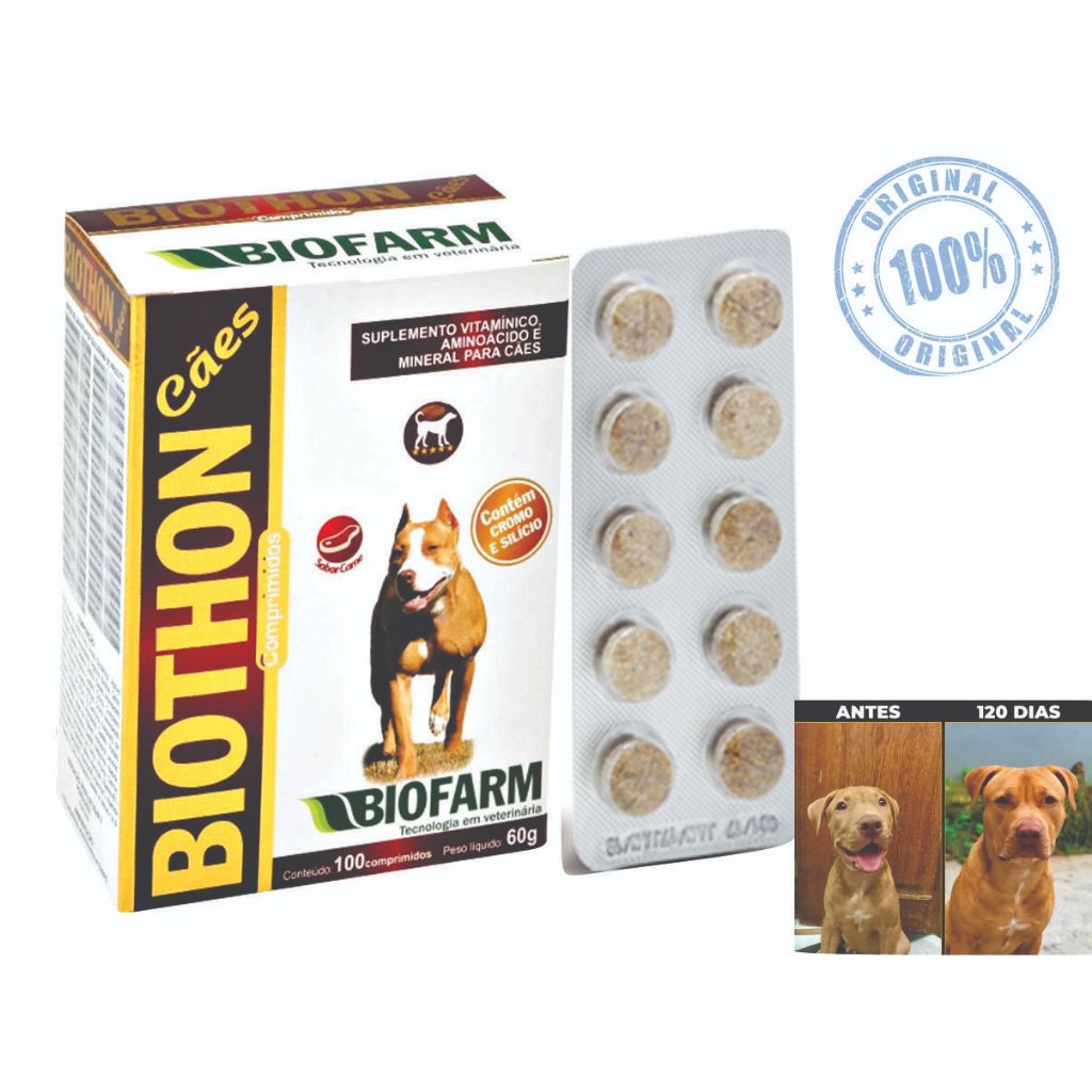 Biothon Cães Suplemento Para Cachorro Vitamina para Cachorro Vitamina ...