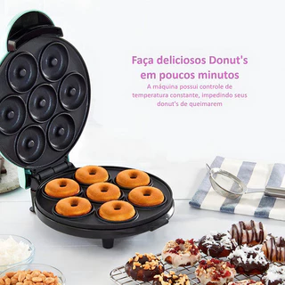 Máquina De Fazer Donuts Rosquinhas 7 Furos 110v/1200w Branco