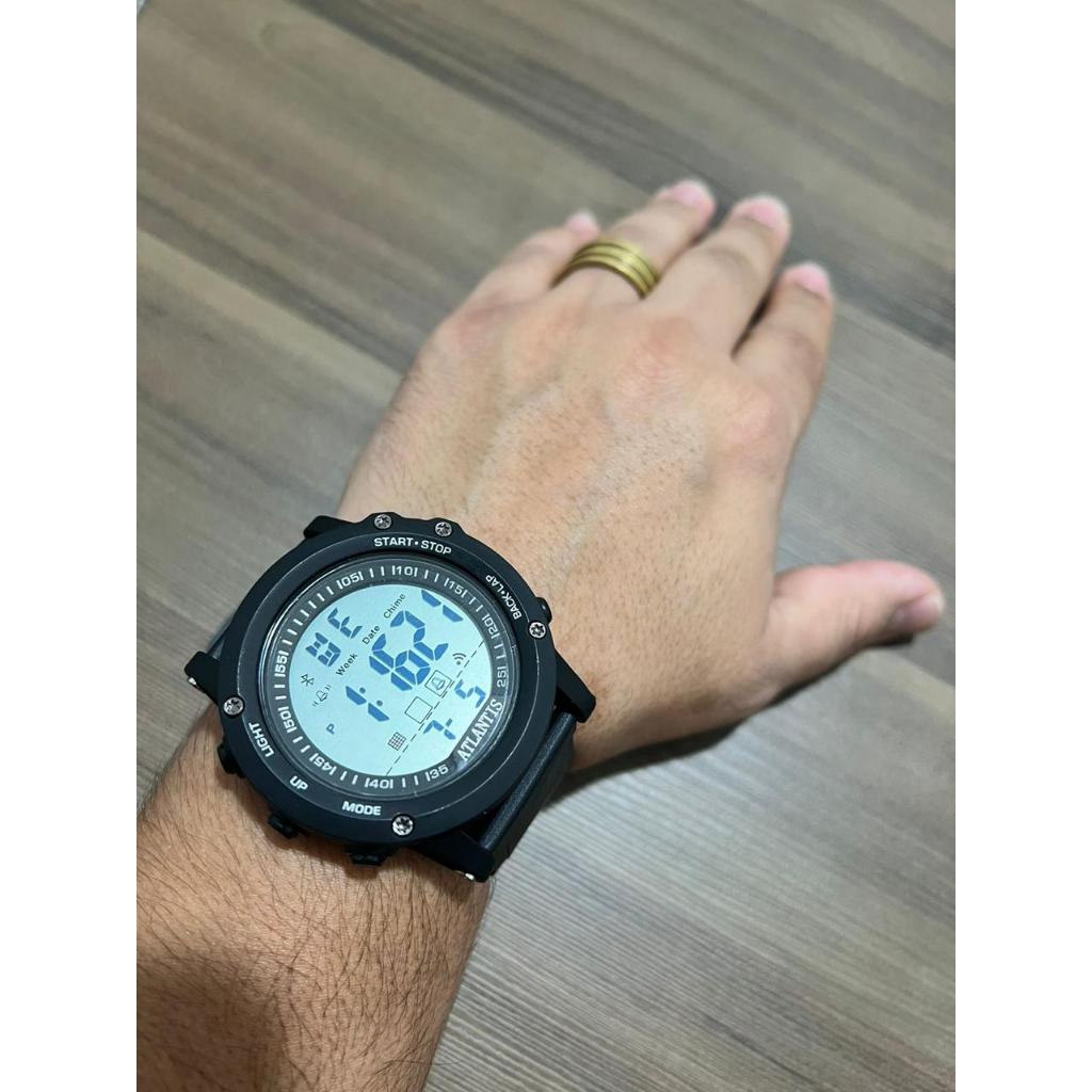 Relógio Digital Masculino Sport Atlantis Prova D' Água