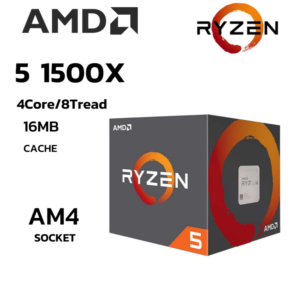 Processador AMD CPU Ryzen 5 1500X 3,5GHz AM4 8 Threads OEM | Shopee Brasil