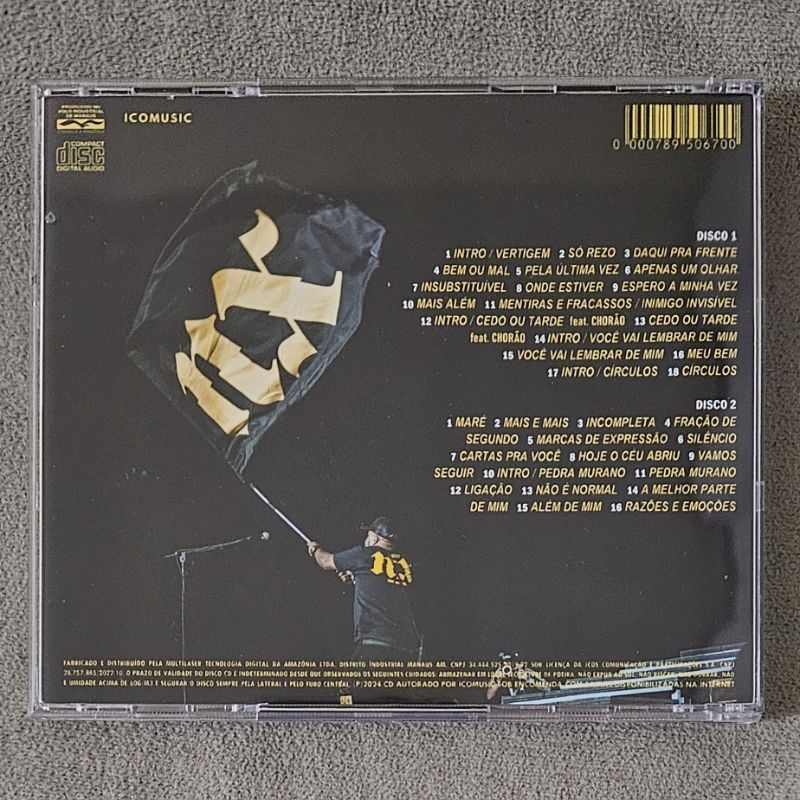 CD Nx Zero - Tour Cedo ou Tarde Ao Vivo (2024) CD Duplo | Shopee