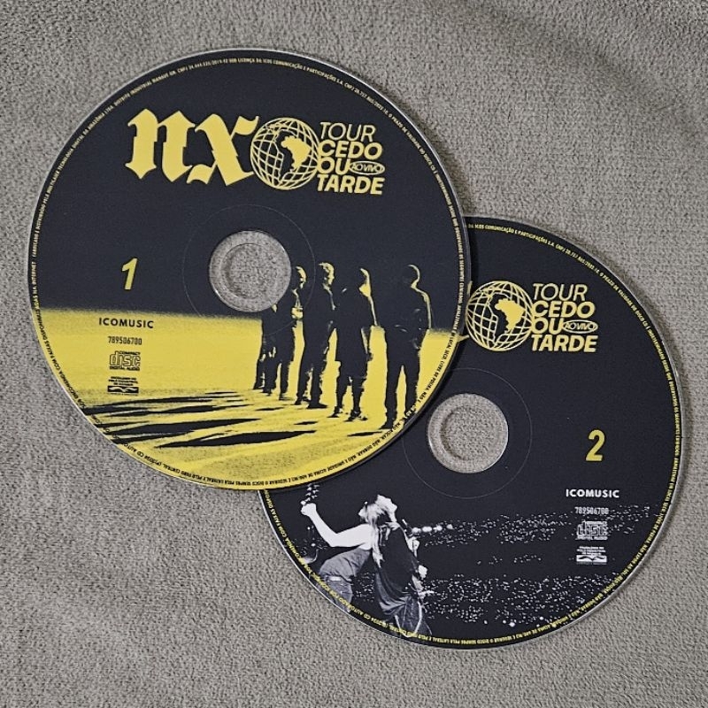 CD Nx Zero - Tour Cedo ou Tarde Ao Vivo (2024) CD Duplo | Shopee