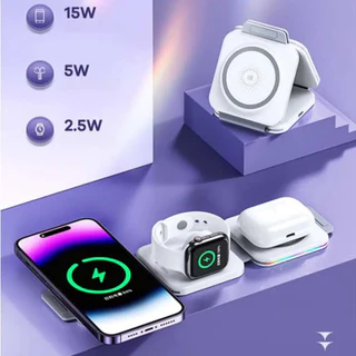 Carregador Portátil Indução iPhone Magsafe Apple Sem fio Bateria