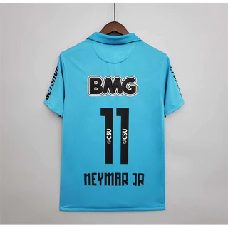 camisa de futebol ney 2011 retrô azul