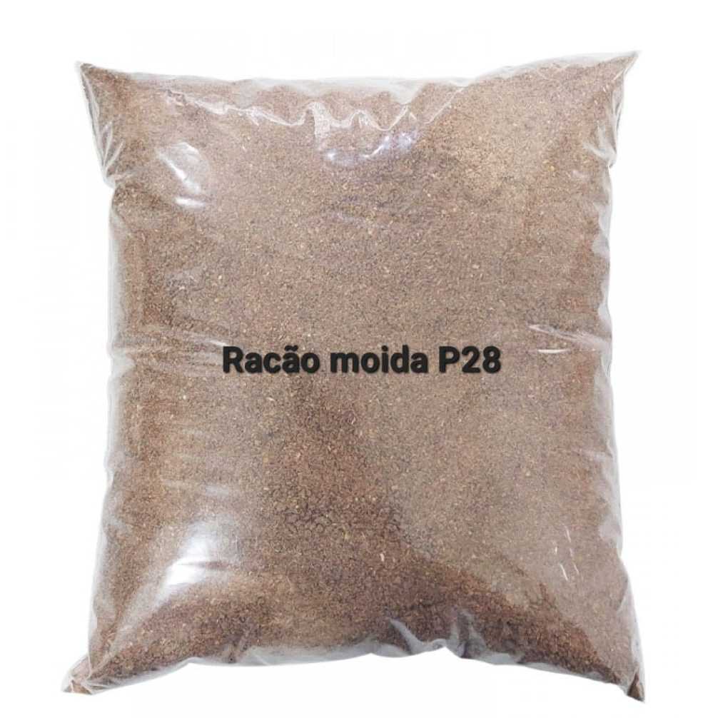 1 Kg Ração P28 Moída 28% de proteína. Para preparação de isca e massas ...