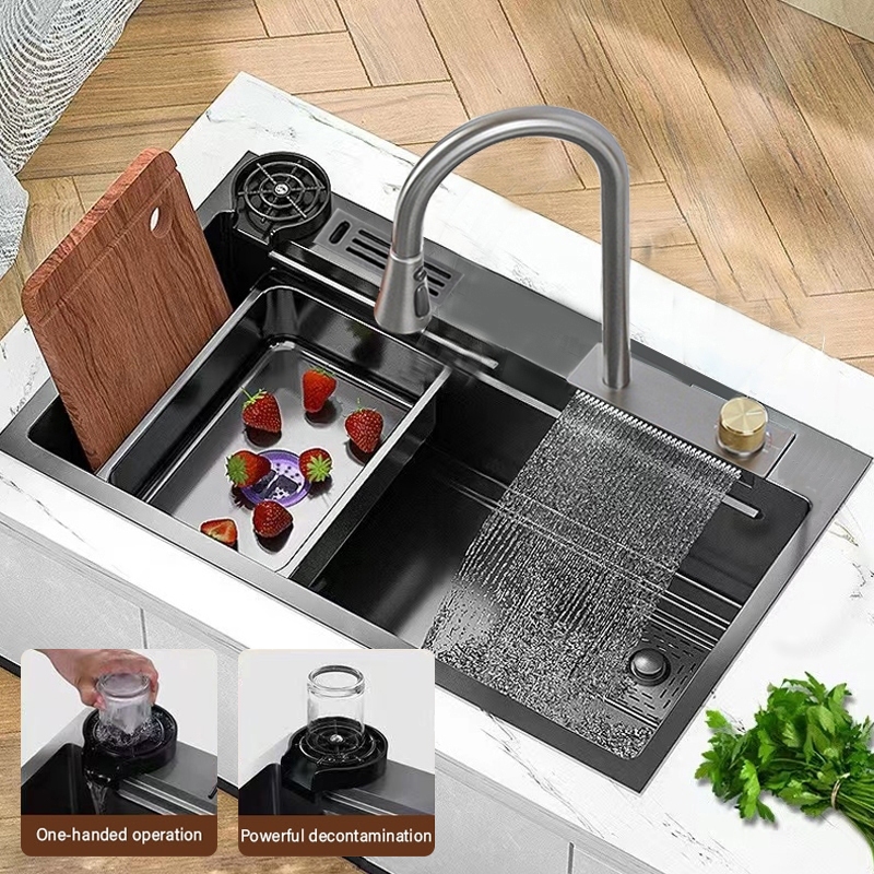 Cuba Cascata Gourmet Premium Torneira Lavador Copos Completa - envio imediato