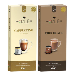 Capsulas Nespresso Chocolate Cappuccino Café Italle 20 unidades