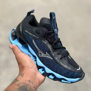 Tenis Masculino Preto Azul Ceu Pro 13 Corrida,Academia e caminhada,Leve,Promoção!