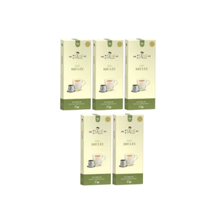 Capsulas Baunilha Nespresso Creme Brulee Café Italle kit 50 Und