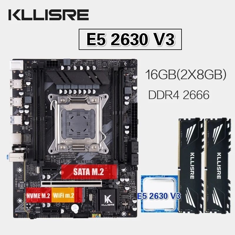 kit GAMER Xeon x99 E5 2630v3 + 16gb de ram - usado